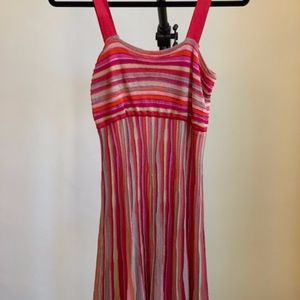 Multi-Colored Stripes Knit M Missoni Mini Dress